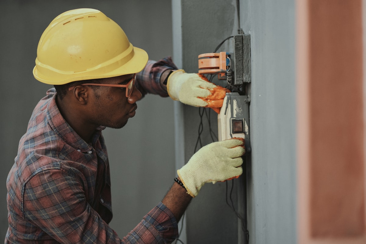 Handwerker beim Innenausbau
